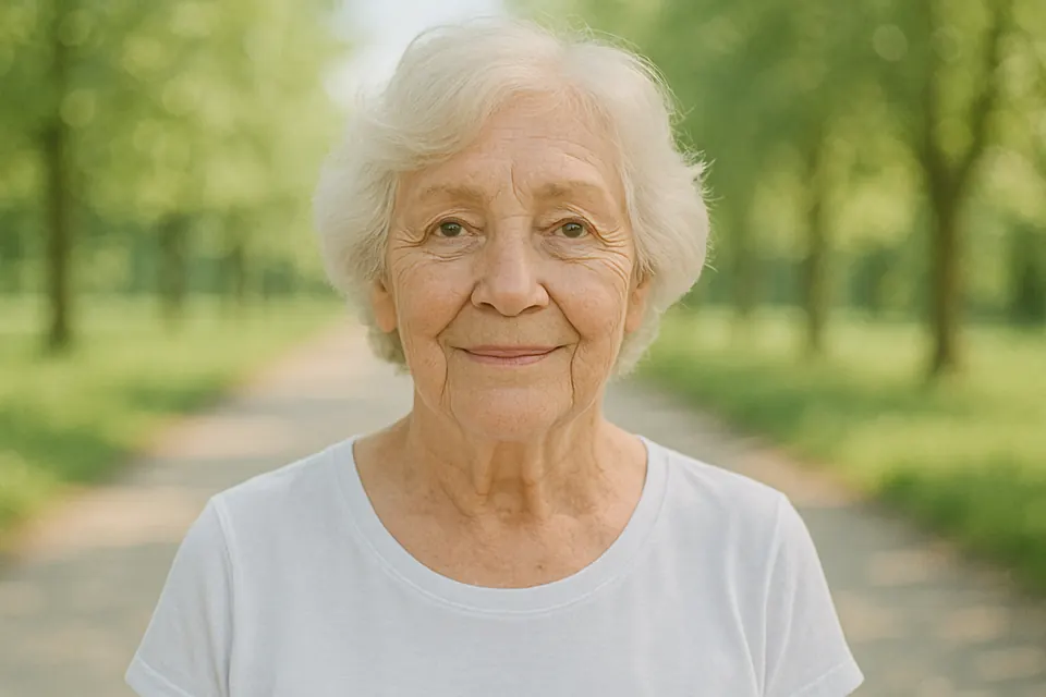 Woman in her 70s