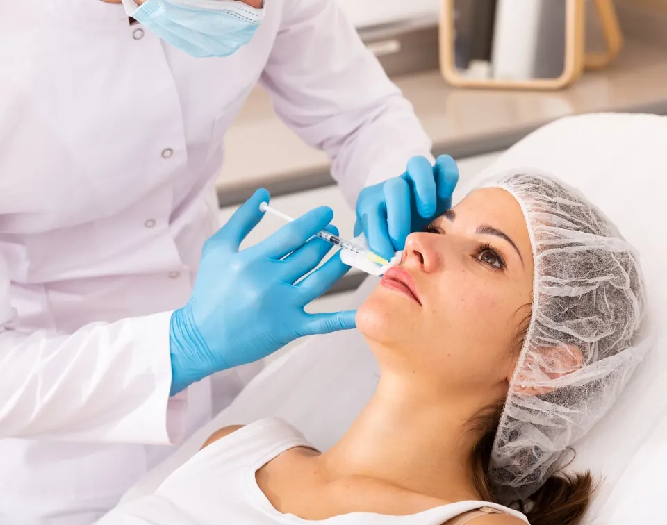 Patient after a non-surgical facial contouring treatment in Salem, Oregon
