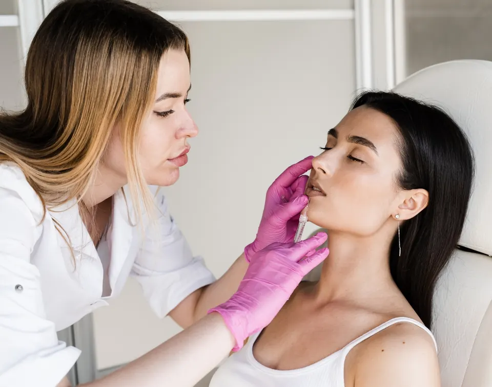 Dermal filler options used for facial contouring