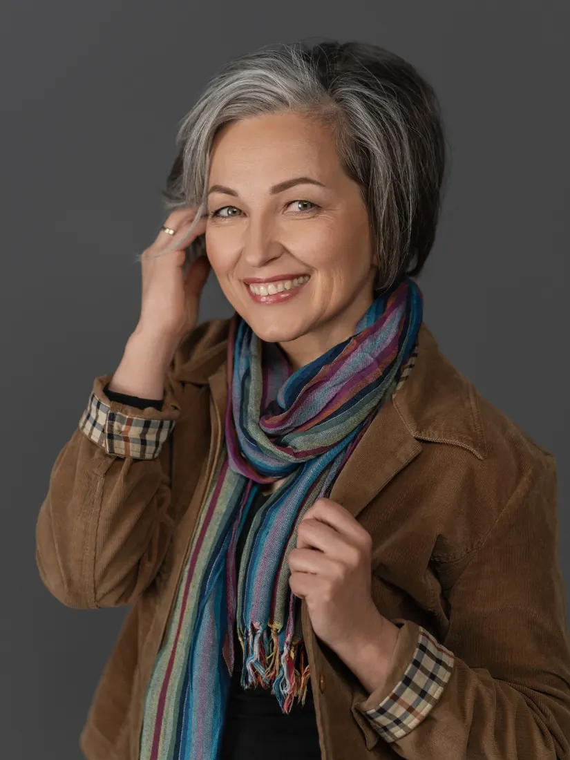 A smiling patient - confident, healthy aging with personalized hormone care