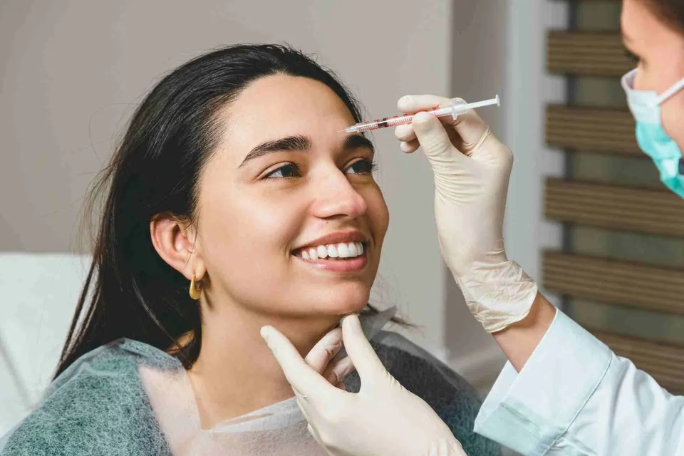 Patient before a Botox treatment