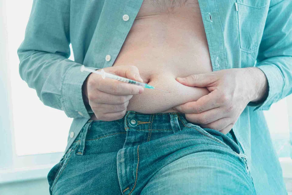 Weight loss injection being prepared