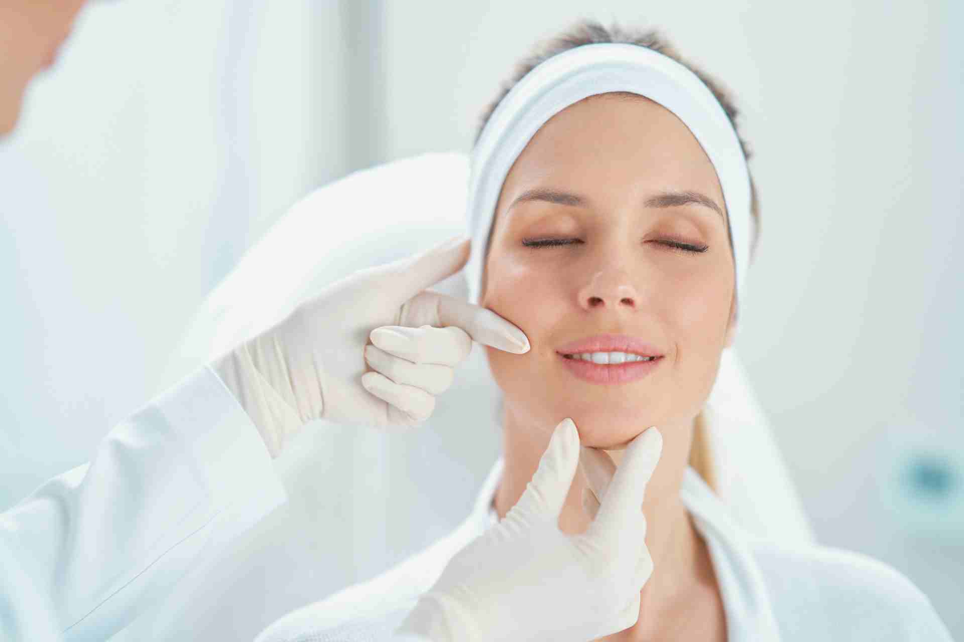 A Scene of Medical Cosmetology Treatments Botox Injection.